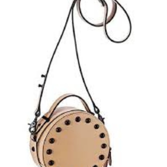 Loeffler Randall Handbags - Loeffler Randall Round Crossbody Nude Black Stud